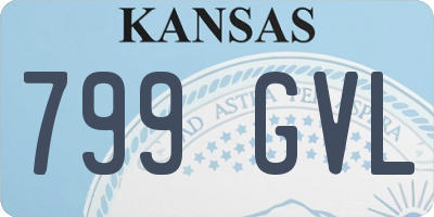 KS license plate 799GVL