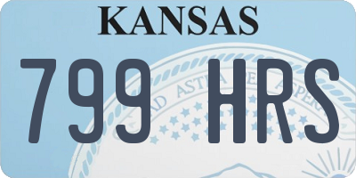 KS license plate 799HRS