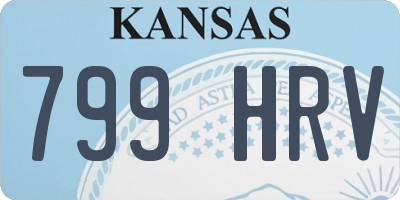 KS license plate 799HRV