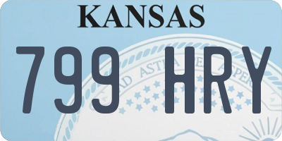 KS license plate 799HRY