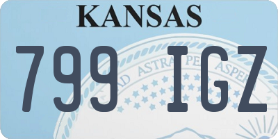 KS license plate 799IGZ
