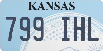 KS license plate 799IHL