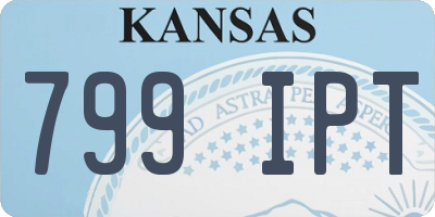 KS license plate 799IPT