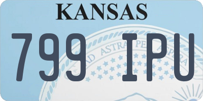 KS license plate 799IPU