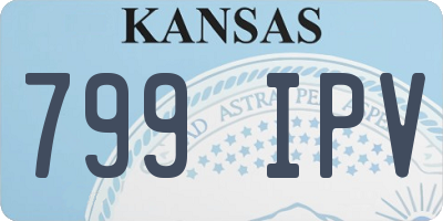 KS license plate 799IPV
