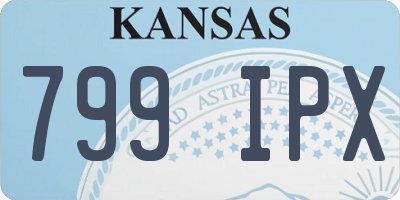 KS license plate 799IPX
