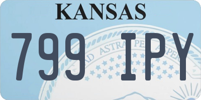 KS license plate 799IPY