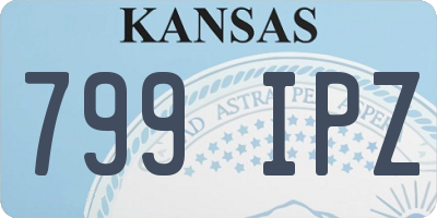KS license plate 799IPZ