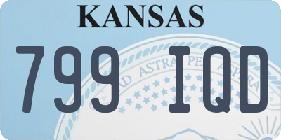 KS license plate 799IQD