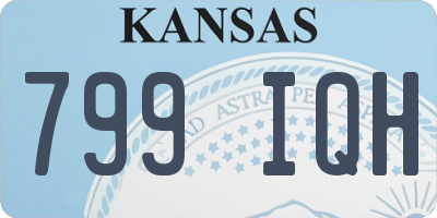 KS license plate 799IQH