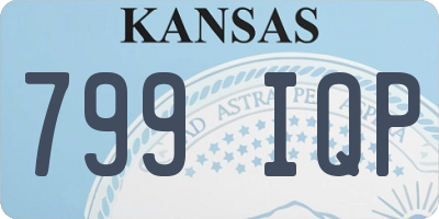 KS license plate 799IQP