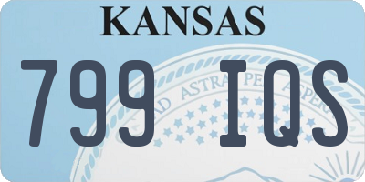 KS license plate 799IQS