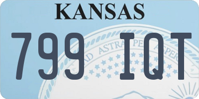 KS license plate 799IQT