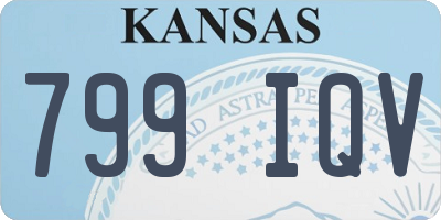 KS license plate 799IQV