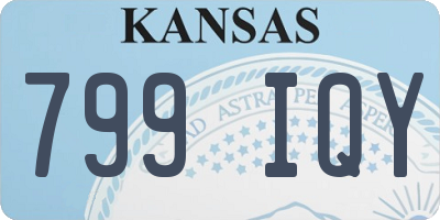 KS license plate 799IQY