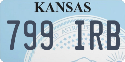 KS license plate 799IRB