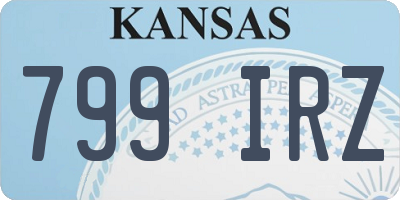 KS license plate 799IRZ