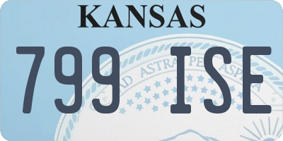 KS license plate 799ISE