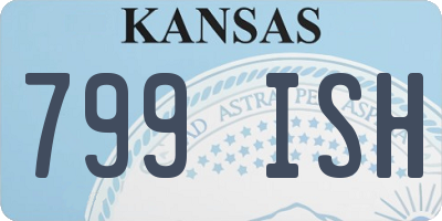 KS license plate 799ISH