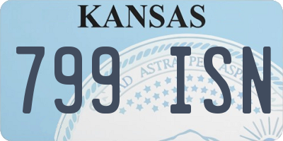 KS license plate 799ISN