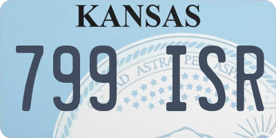 KS license plate 799ISR