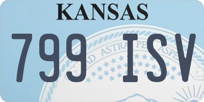 KS license plate 799ISV