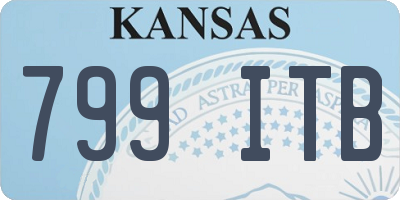KS license plate 799ITB
