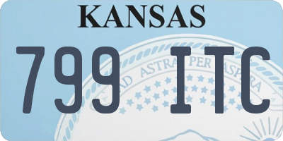KS license plate 799ITC