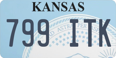 KS license plate 799ITK