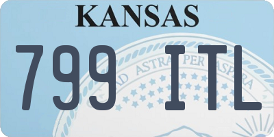 KS license plate 799ITL