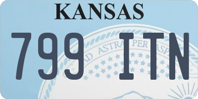 KS license plate 799ITN