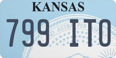 KS license plate 799ITO