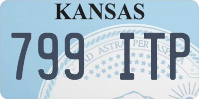 KS license plate 799ITP