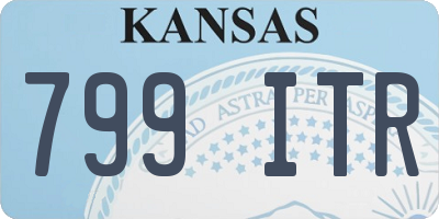 KS license plate 799ITR