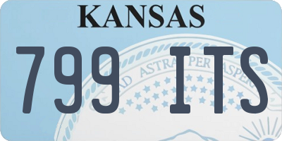 KS license plate 799ITS