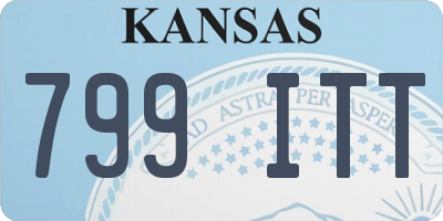 KS license plate 799ITT