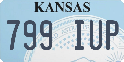 KS license plate 799IUP