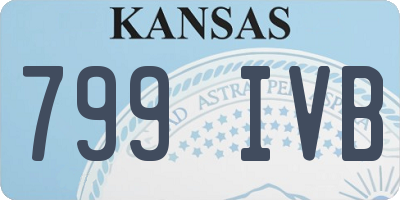 KS license plate 799IVB