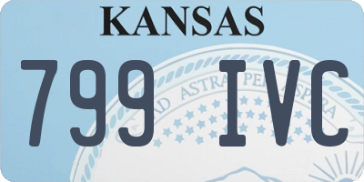 KS license plate 799IVC