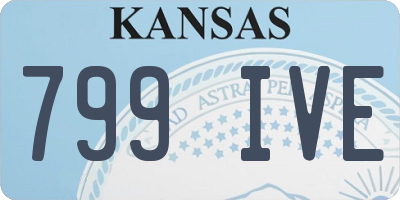 KS license plate 799IVE