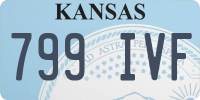 KS license plate 799IVF