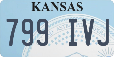 KS license plate 799IVJ