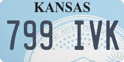 KS license plate 799IVK