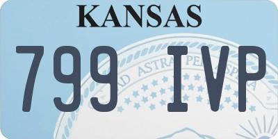KS license plate 799IVP