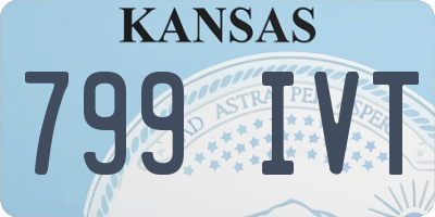 KS license plate 799IVT