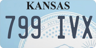KS license plate 799IVX