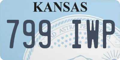 KS license plate 799IWP