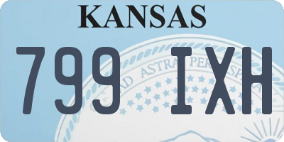 KS license plate 799IXH