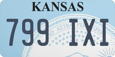 KS license plate 799IXI