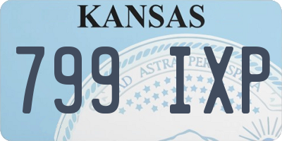 KS license plate 799IXP